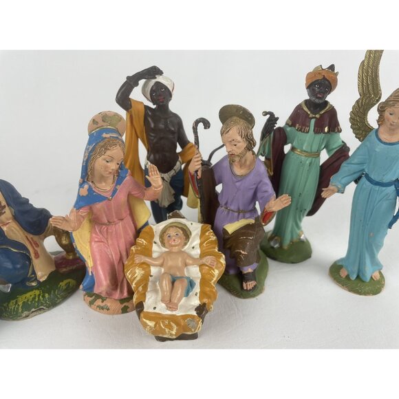 Fontanini 1983 Depose Nativity Figures Italy Nice RARE Lot of 8 - Picture 3 of 12